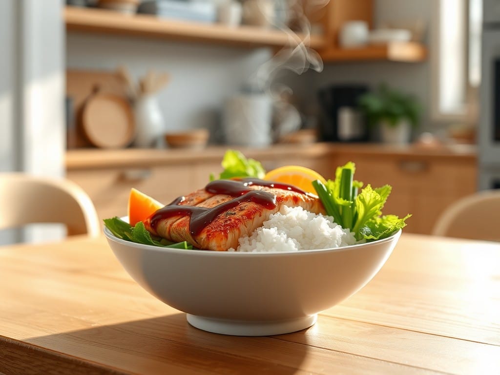 Terriyaki Salmon Bowl
