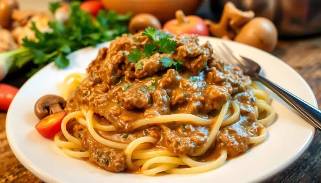 Beef Stroganoff