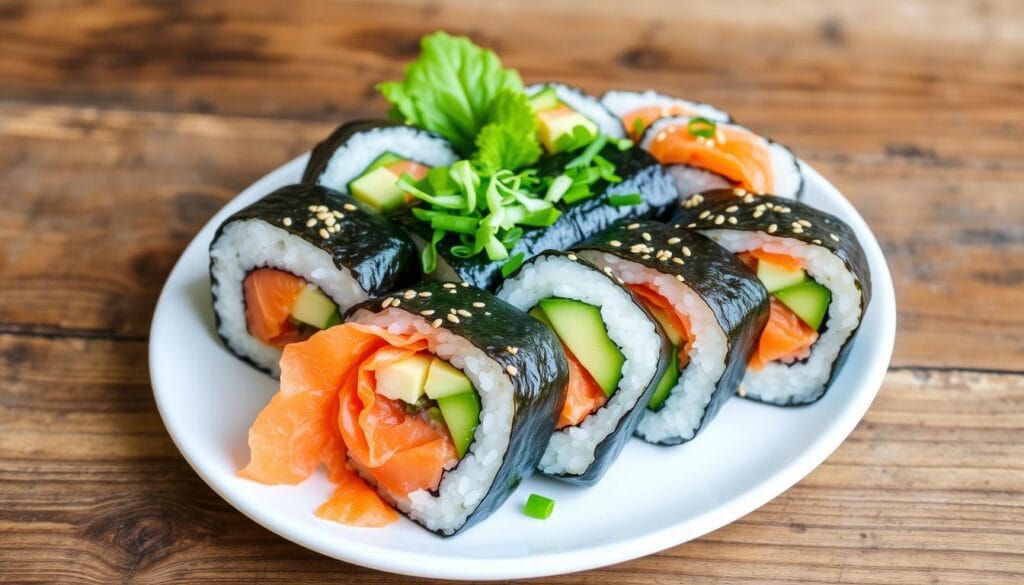 Smoked Salmon Sushi Rolls