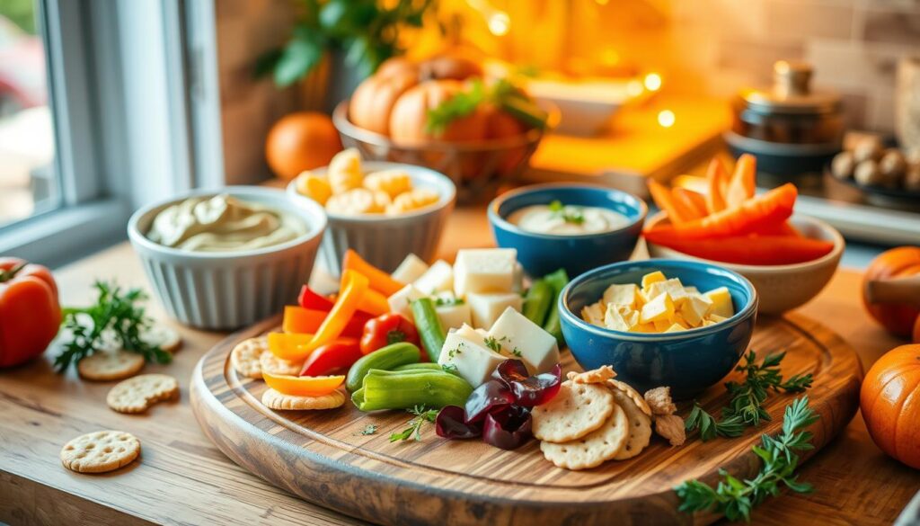 Thanksgiving appetizer prep