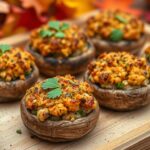 The Best Thanksgiving Stuffed Mushrooms