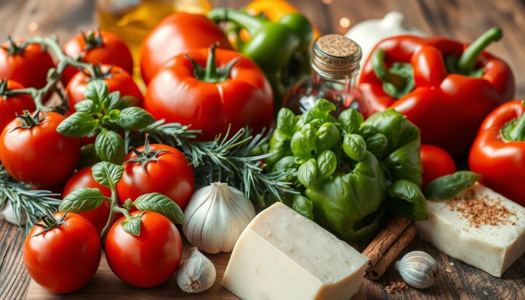 Italian holiday cooking ingredients