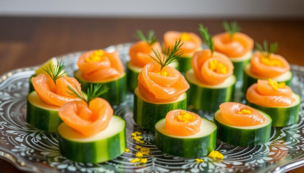 cucumber canapés