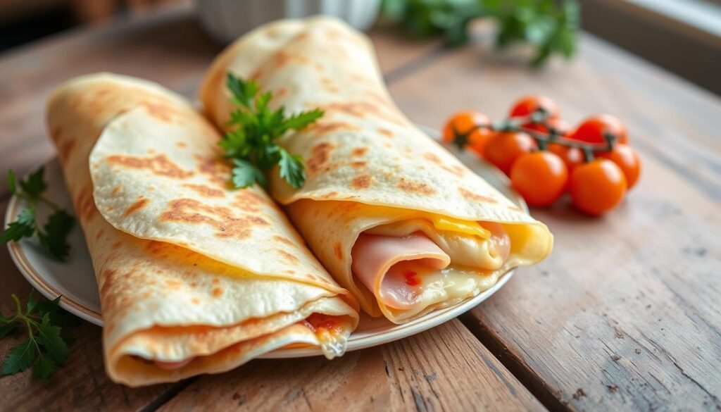 ham and cheese crepes