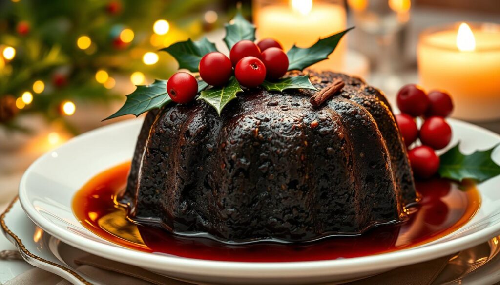 plant-based christmas pudding