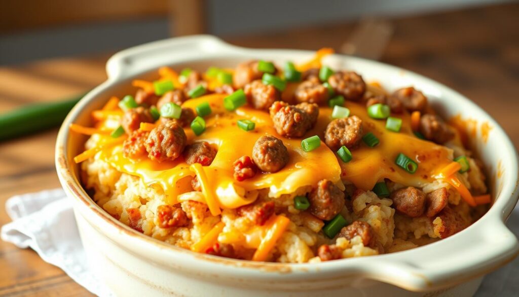 sausage hashbrown breakfast casserole