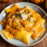 cheese-ravioli-with-pumpkin-cream-sauce