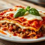 hearty beef lasagna